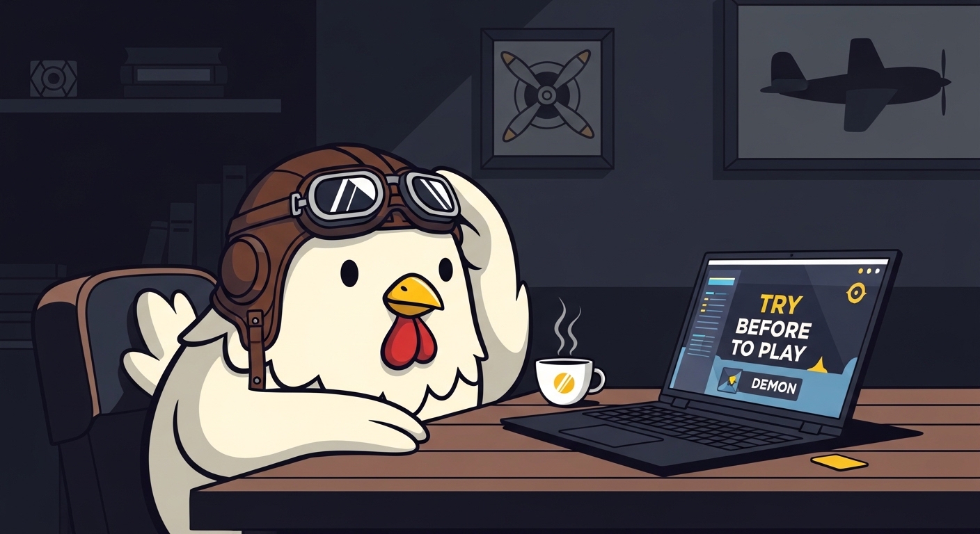 Pilot Chicken demo — auto cashout feature