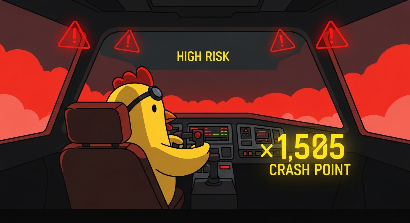 Pilot Chicken Casino — winning multiplier example